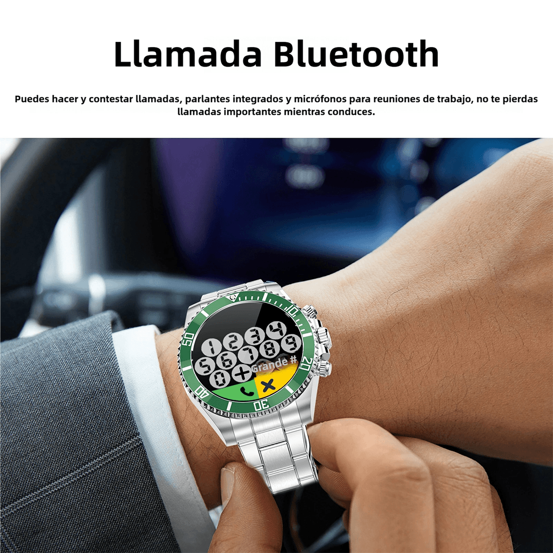 Reloj Inteligente Resistente con Llamadas, Monitor de Salud, 10 ATM Impermeable y 21 Días de Batería SW028 - Yesmart