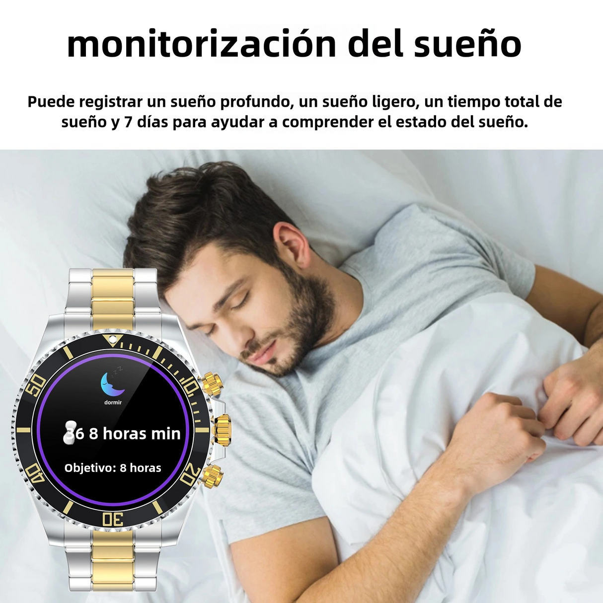 Reloj Inteligente Resistente con Llamadas, Monitor de Salud, 10 ATM Impermeable y 21 Días de Batería SW028 - Yesmart