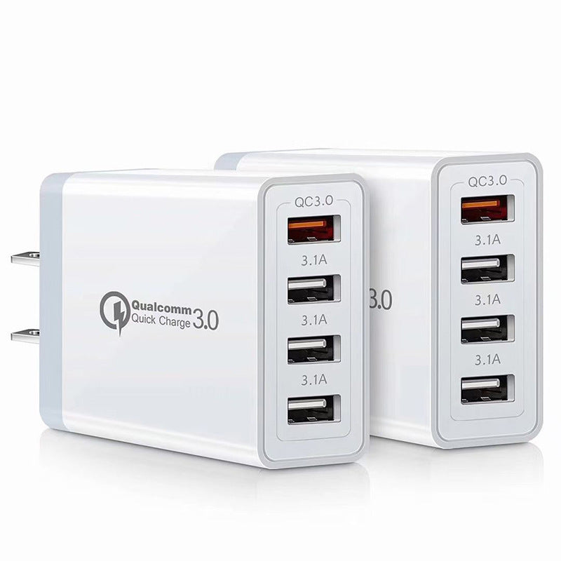 Cargador Rápido de 4 Puertos USB 48W con QC 3.0 y Protección Inteligente CI003 - Yesmart