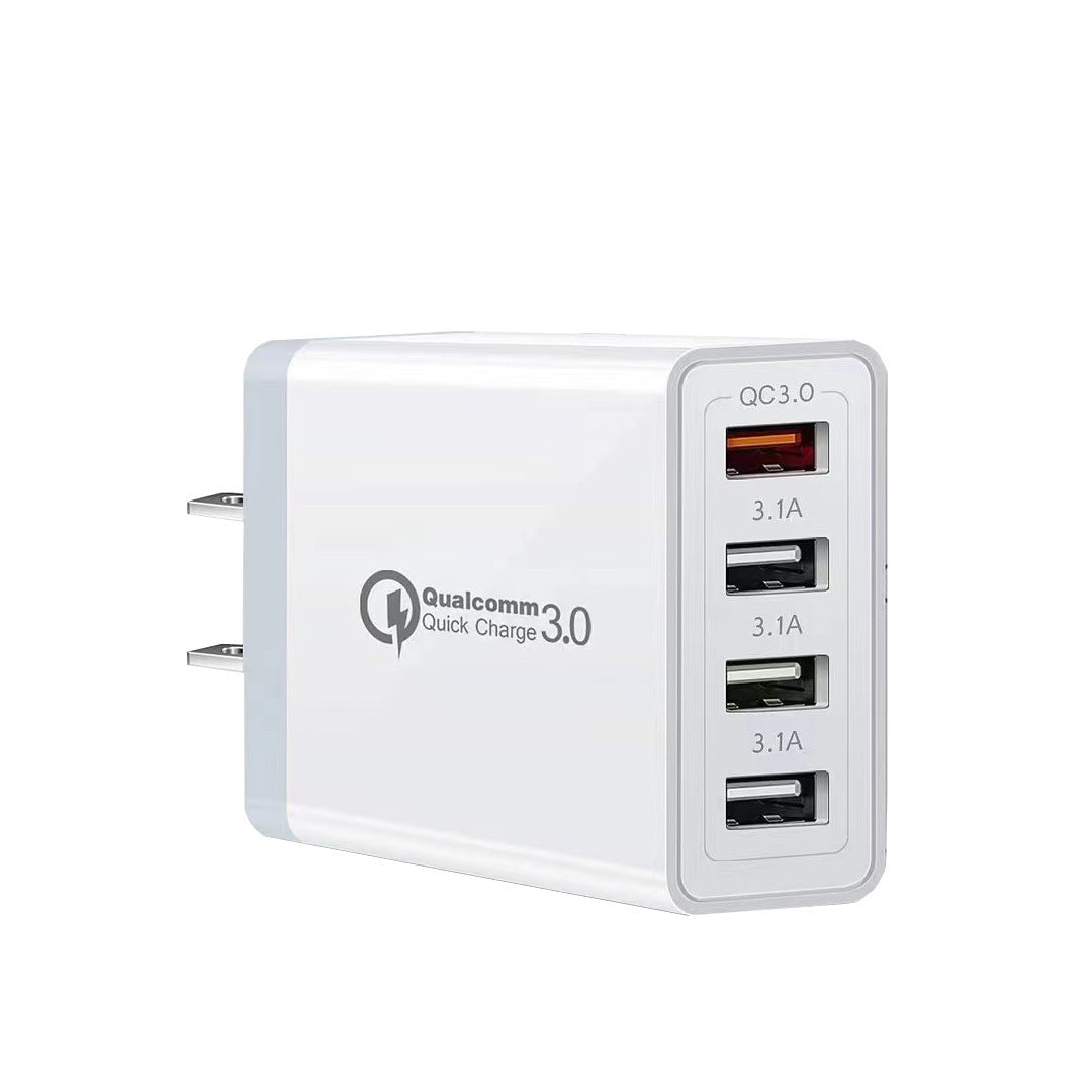 Cargador Rápido de 4 Puertos USB 48W con QC 3.0 y Protección Inteligente CI003 - Yesmart