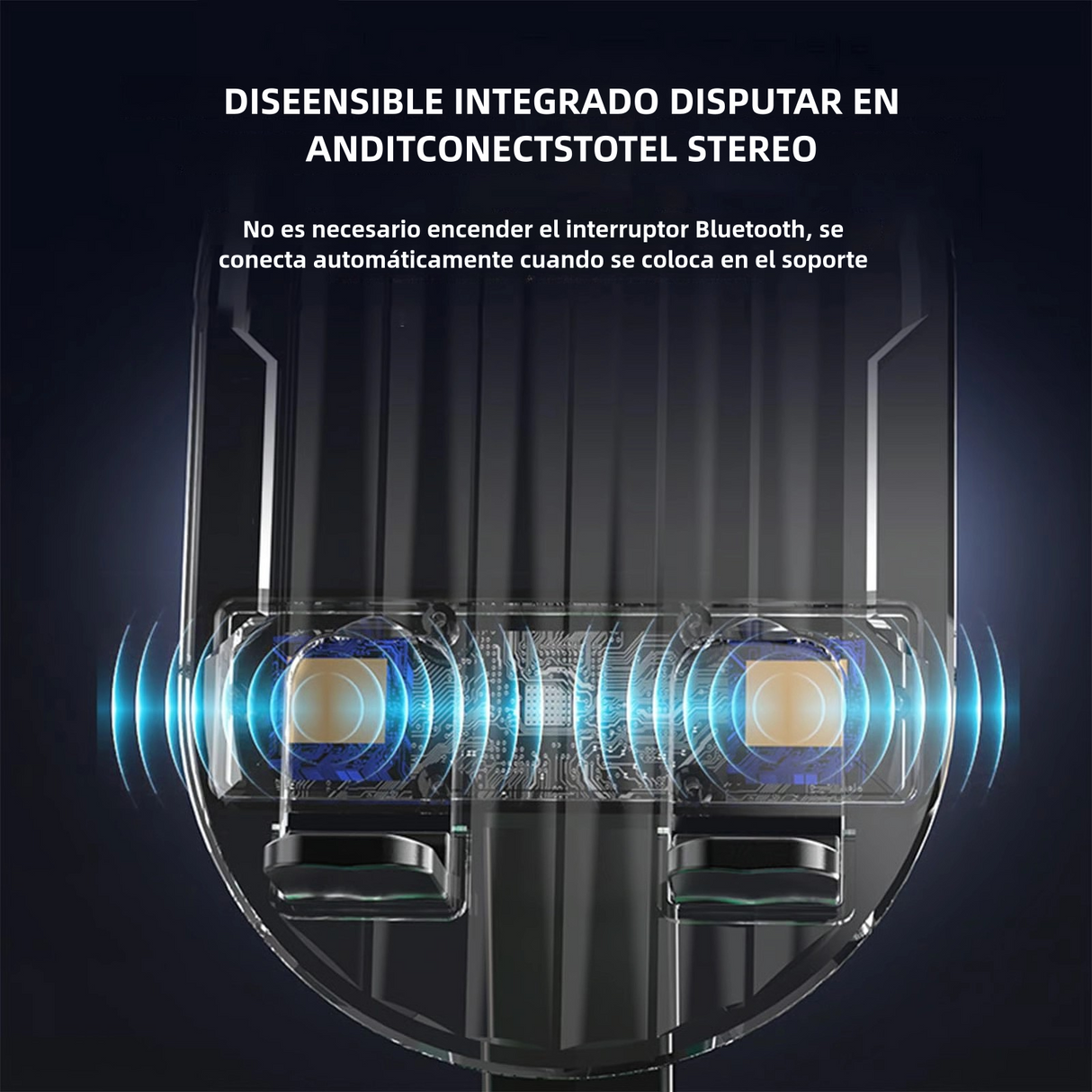 Upgraded Cell Phone Stand with Induction Speaker, Power Bank & Atmosphere Light – Adjustable, Foldable, and Compatible with Smartphones and Tablets BS018 - Yesmart