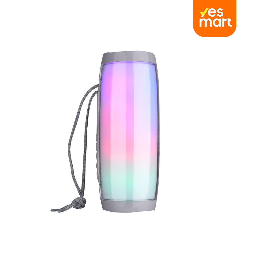 Altavoz Bluetooth con FM, LED Multicolor y Conexión de Audio BS016