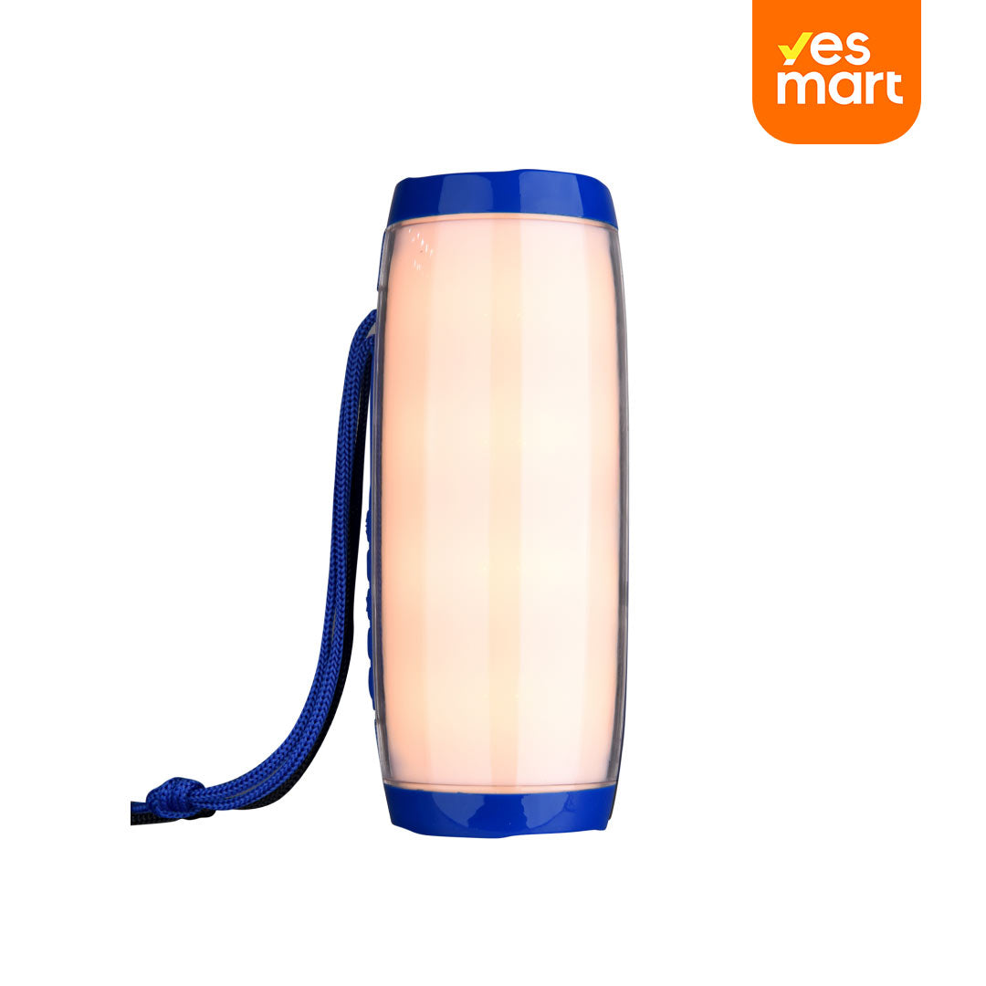 Altavoz Bluetooth con FM, LED Multicolor y Conexión de Audio BS016