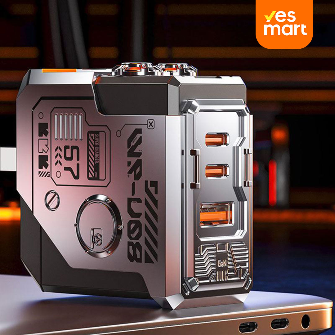 Cargador 67W con Triple Puerto y Diseño Plegable para Carga Rápida CI006