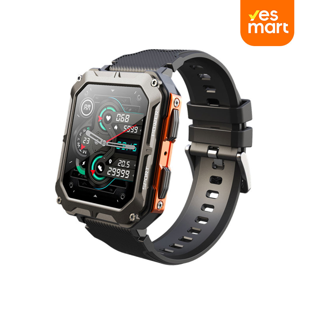 Reloj Inteligente Resistente con Llamadas, Monitor de Salud, 10 ATM Impermeable y Batería de 21 Días SW029