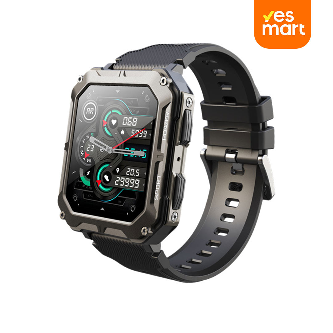 Reloj Inteligente Resistente con Llamadas, Monitor de Salud, 10 ATM Impermeable y Batería de 21 Días SW029