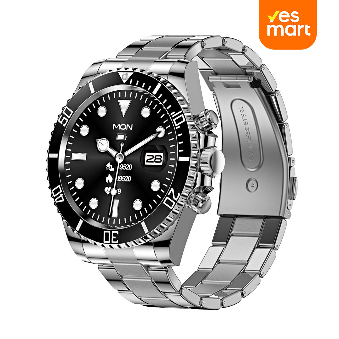 Reloj Inteligente Resistente con Llamadas, Monitor de Salud, 10 ATM Impermeable y 21 Días de Batería SW028