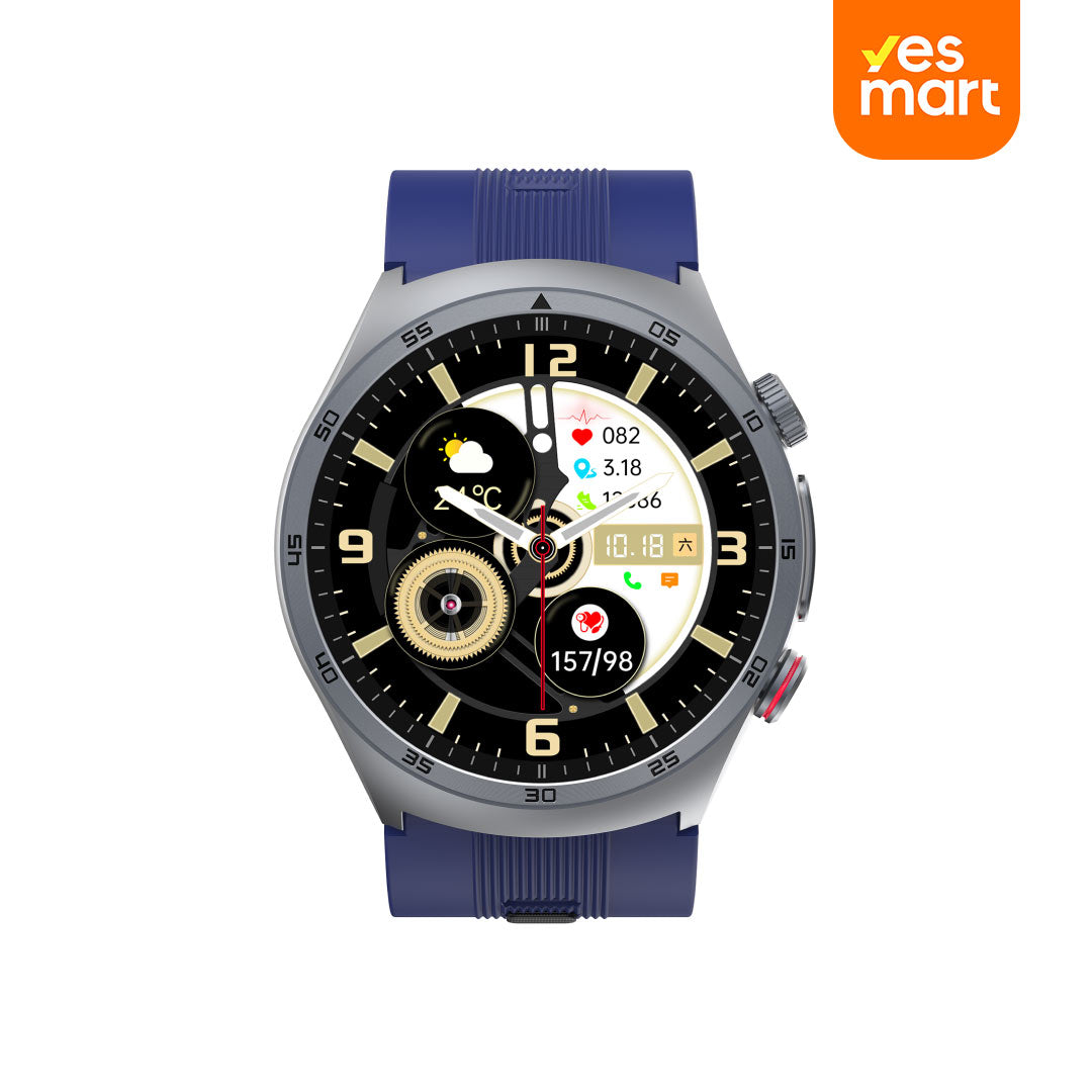 Reloj inteligente con Pantalla AMOLED 1.43", Monitoreo de Salud 24/7 y Modos Deportivos SW034