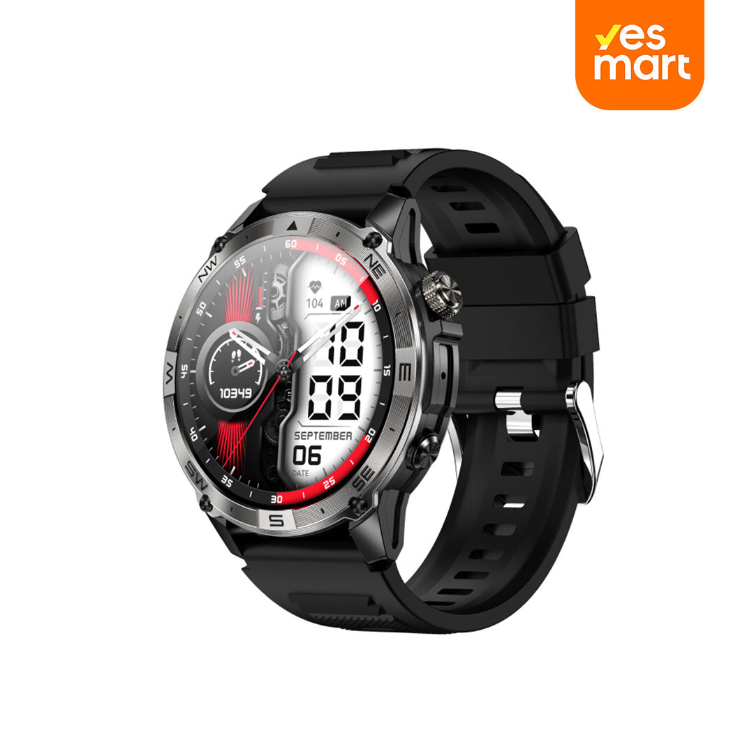 Reloj inteligente 1.46" AMOLED Monitor de Salud Asistente de Voz y de Larga Duración -SW006