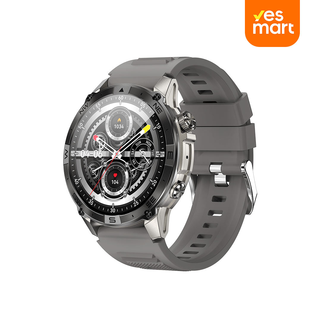 Reloj inteligente 1.46" AMOLED Monitor de Salud Asistente de Voz y de Larga Duración -SW006