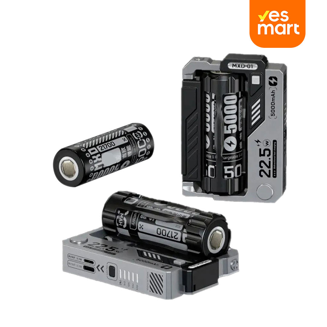 Cargador Portátil 5000mAh con Batería Reemplazable y Carga Rápida de 22.5W BP001