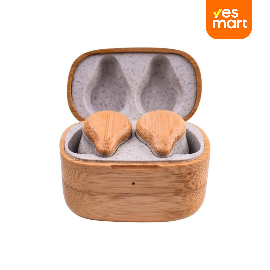 Auriculares Madera Ecológica, Alta Fidelidad y Larga Duración de Batería -BH020