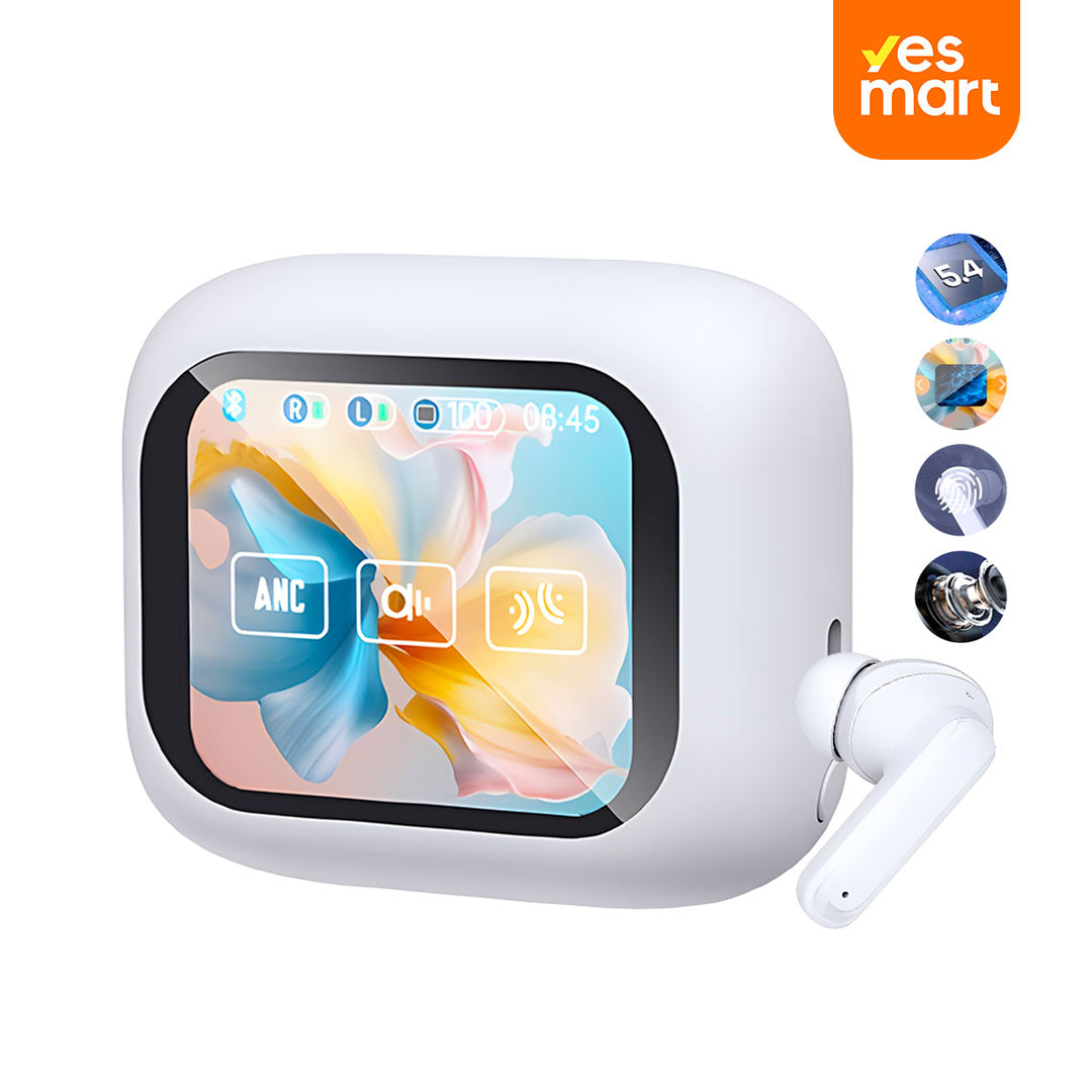 Auriculares Bluetooth 2.01" touch color screen auriculares ANC con reducción de ruido -BH006