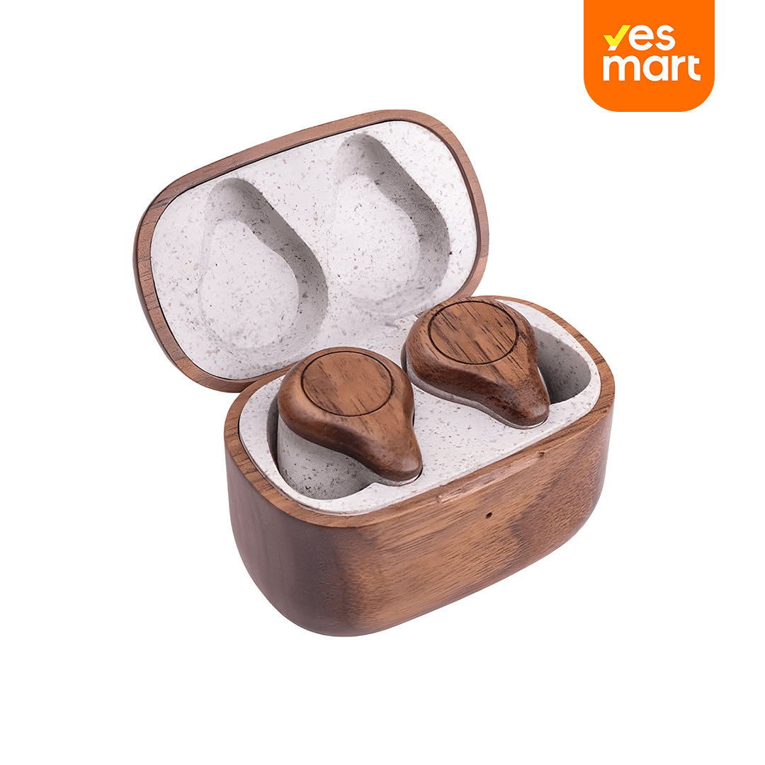 Auriculares Madera Ecológica, Alta Fidelidad y Larga Duración de Batería -BH020