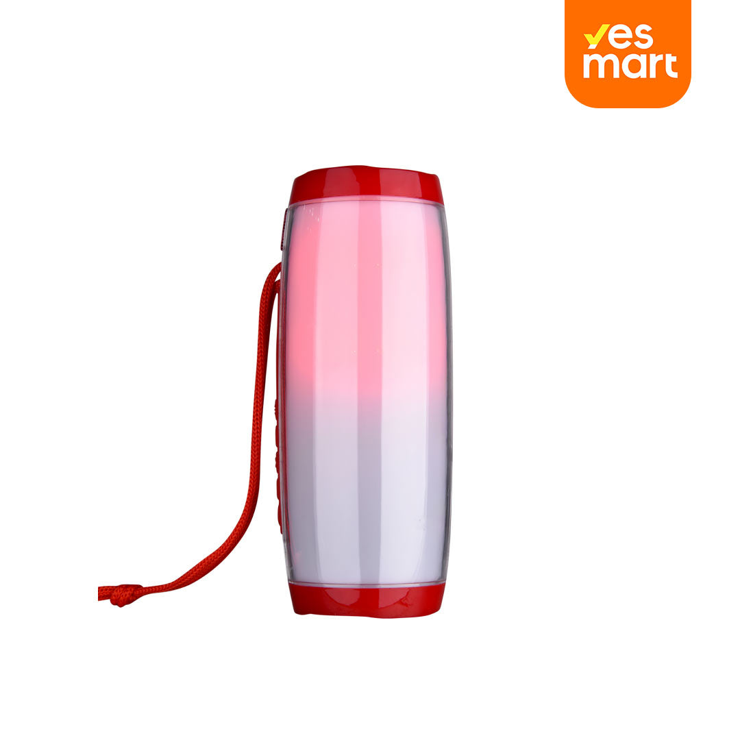 Altavoz Bluetooth con FM, LED Multicolor y Conexión de Audio BS016