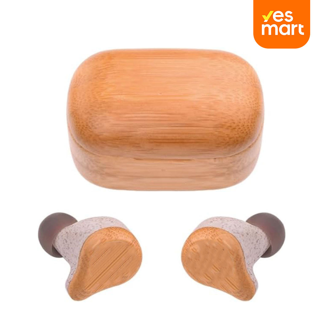 Auriculares Madera Ecológica, Alta Fidelidad y Larga Duración de Batería -BH020