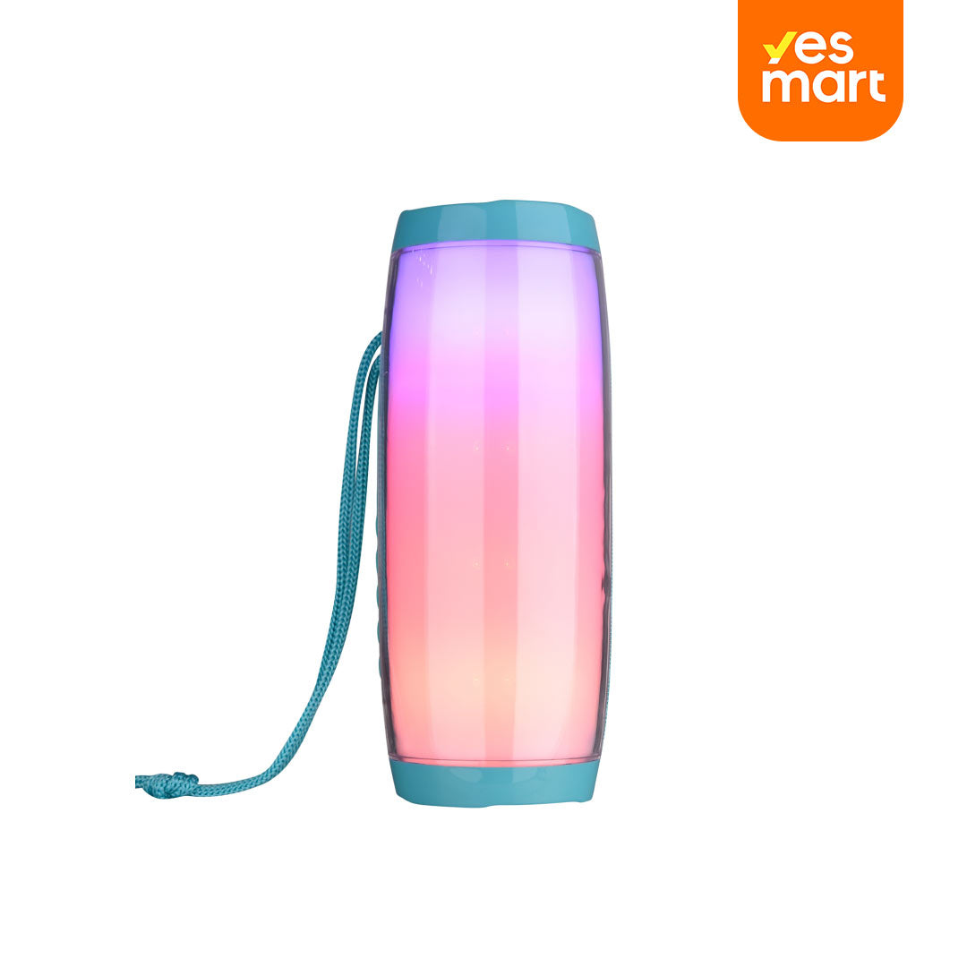 Altavoz Bluetooth con FM, LED Multicolor y Conexión de Audio BS016