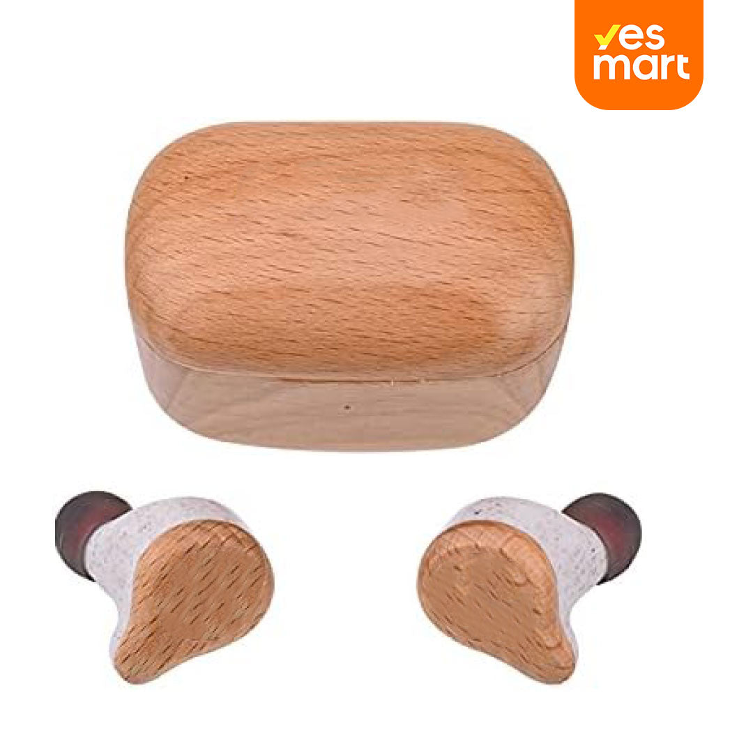 Auriculares Madera Ecológica, Alta Fidelidad y Larga Duración de Batería -BH020