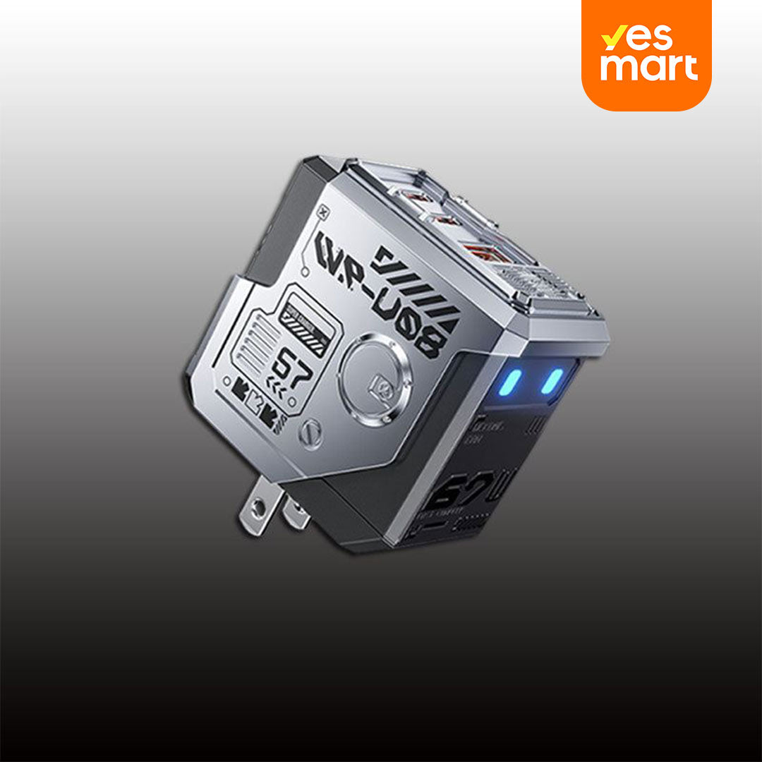 Cargador 67W con Triple Puerto y Diseño Plegable para Carga Rápida CI006