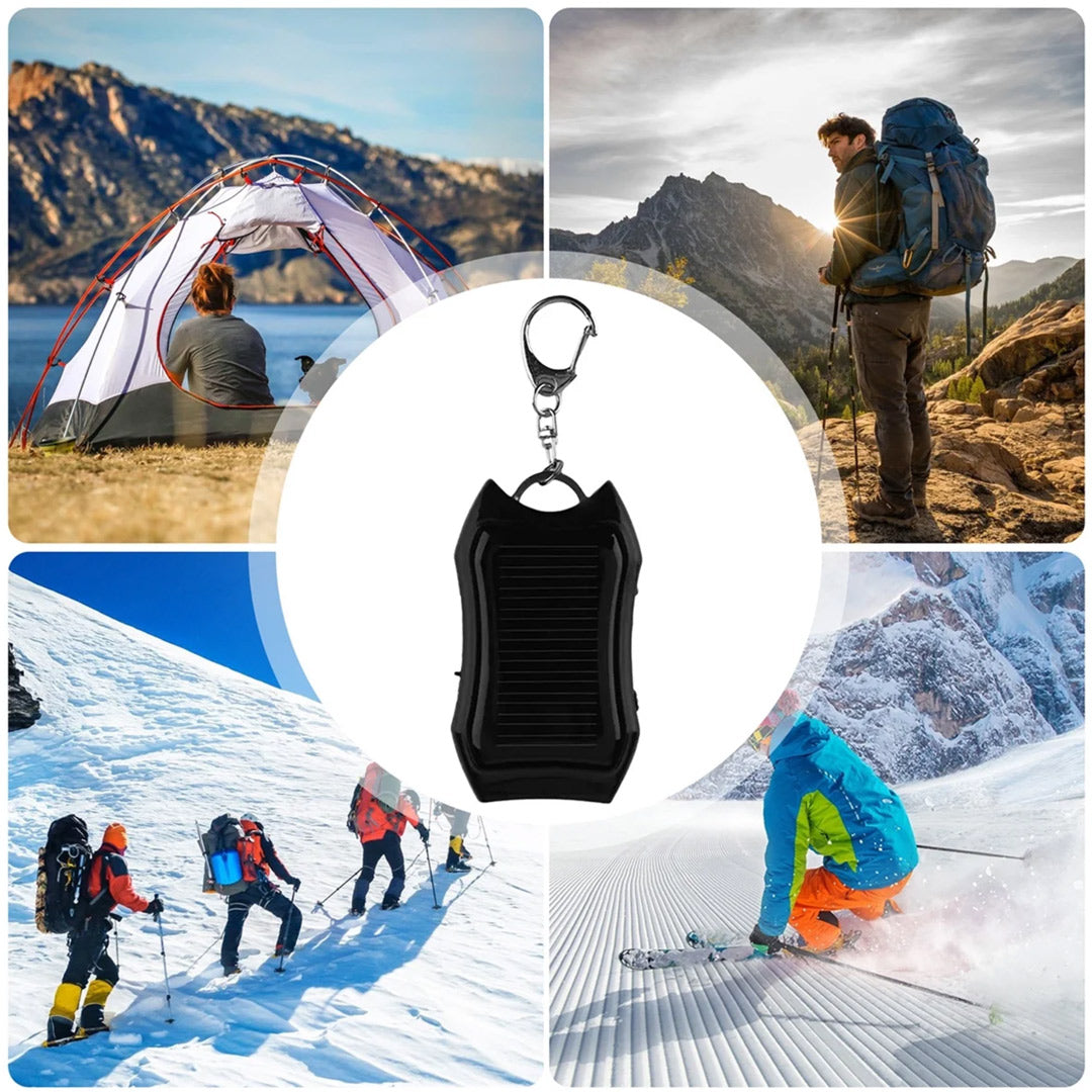 Power Bank Solar con Llavero - Cargador Portátil con Panel Solar Mini para Celulares y Supervivencia al Aire Libre BP006 - Yesmart