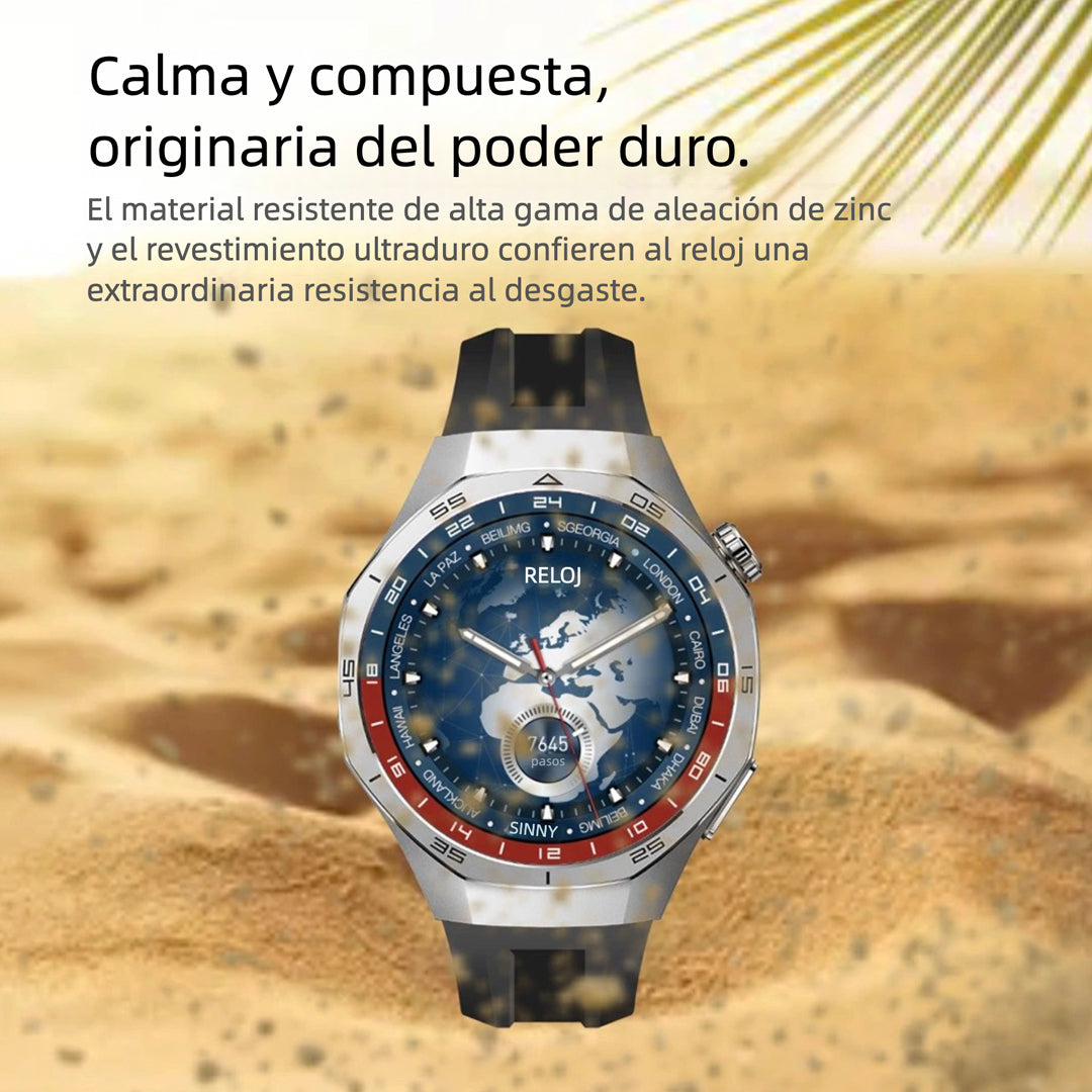 Reloj Inteligente Deportivo con Pantalla HD, Navegación GPS, Bolsa de Valores y Asistente de Voz – SW039