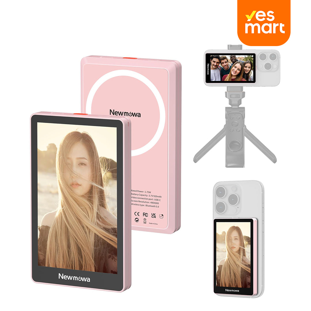 Monitor Vlog Selfie Magnético 1080P para iPhone con Grabación Inalámbrica y Pantalla Giratoria – SC014