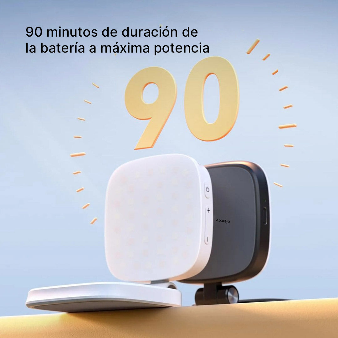 Luz Selfie Magnética con Espejo para iPhone, Compatible con MagSafe y Android, Luz LED Portátil Recargable para Video y Fotos – SC012