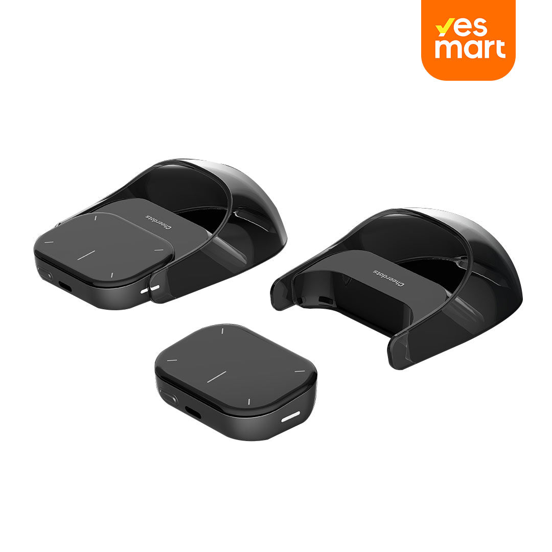 Mouse Aire Bluetooth Desmontable con Touchpad, Control Remoto Inalámbrico para Presentaciones, Micrófono, y Láser, Compatible con Mac y Windows - KM008