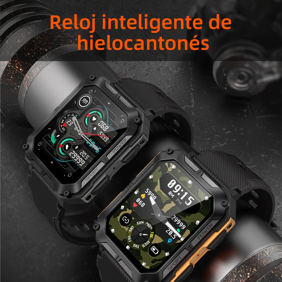 Reloj Inteligente Resistente con Llamadas, Monitor de Salud, 10 ATM Impermeable y Batería de 21 Días SW029 - Yesmart