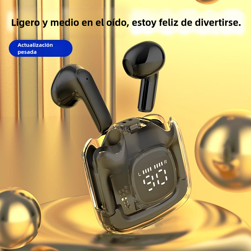 Auriculares inalámbricos in-ear negros, Bluetooth 5.2, con larga duración en espera -BH003 - Yesmart