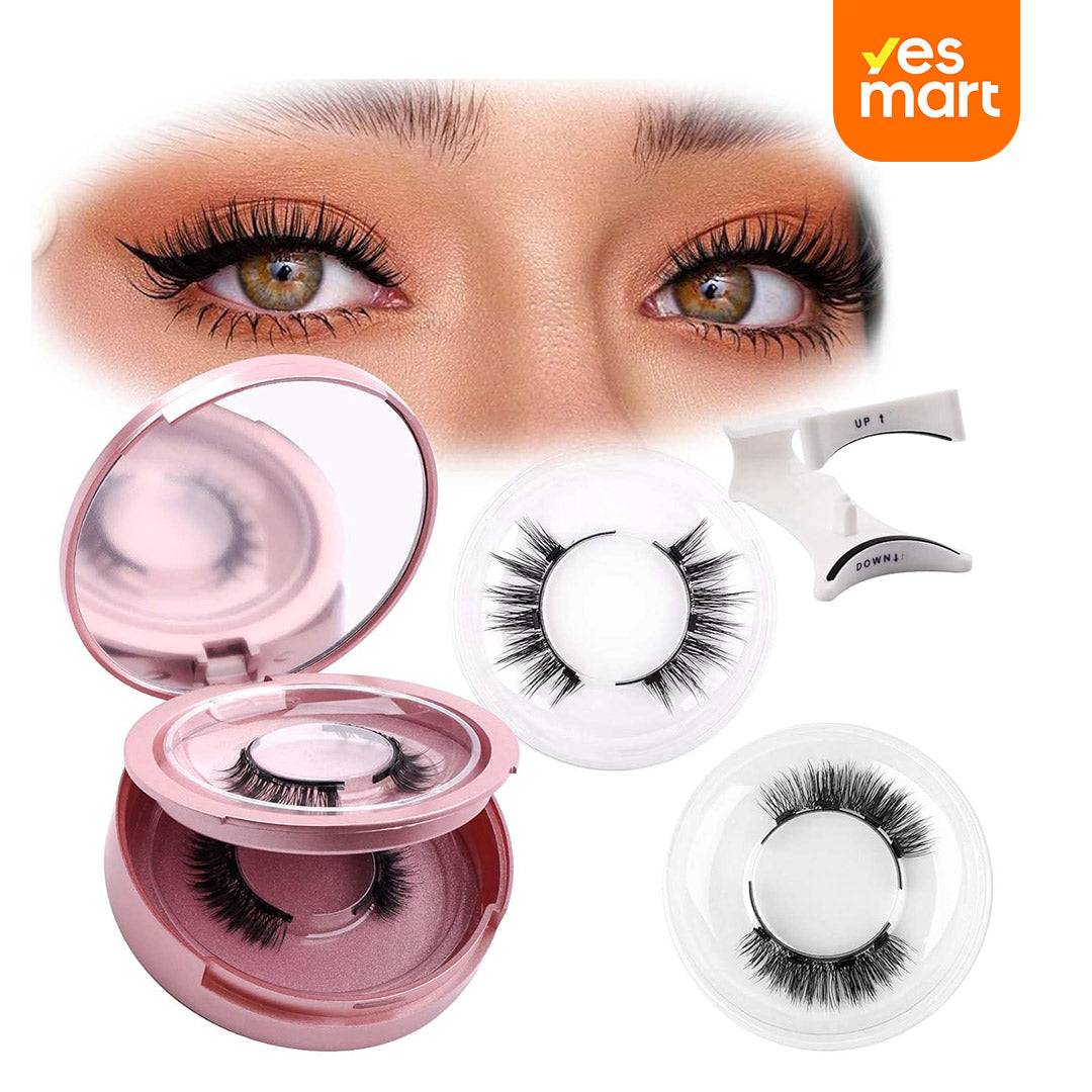 Pestañas Magnéticas con Aplicador, 2 Pares Reutilizables, Sin Pegamento, Look Natural y Fácil de Usar – CM004