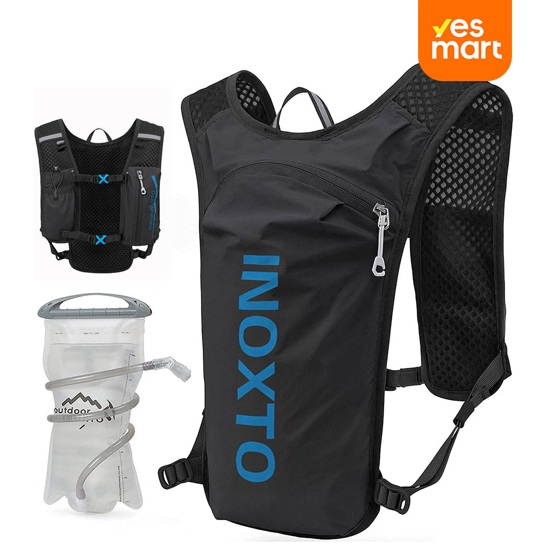 Mochila Hidratación Ultraligera con Bolsa de Agua 1.5L – Chaleco Impermeable para Running, Trail, Ciclismo y Maratón - AH016