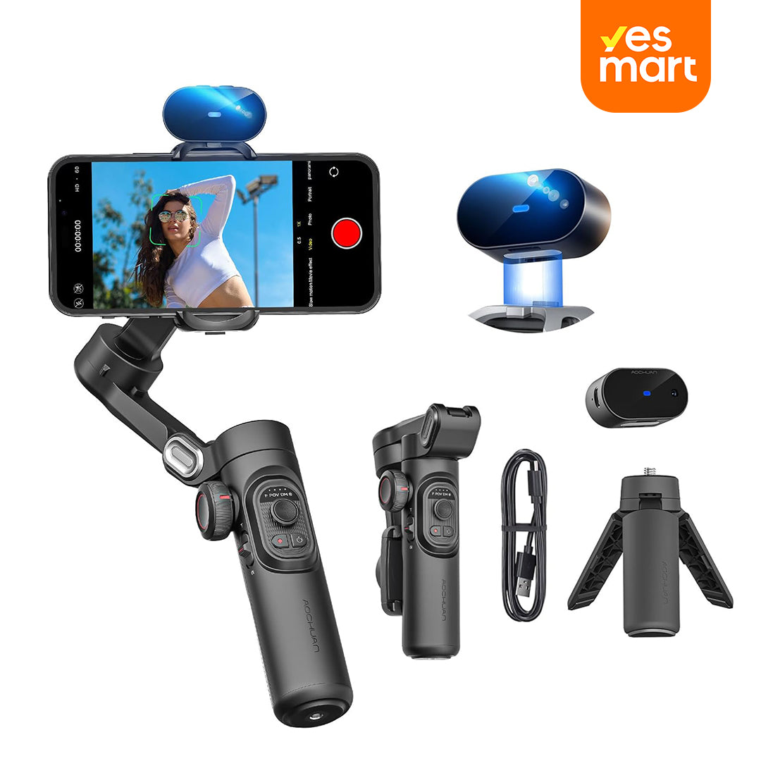 Estabilizador Gimbal 3 Ejes Plegable para Smartphone con Rueda de Enfoque y Control Inteligente – SC015