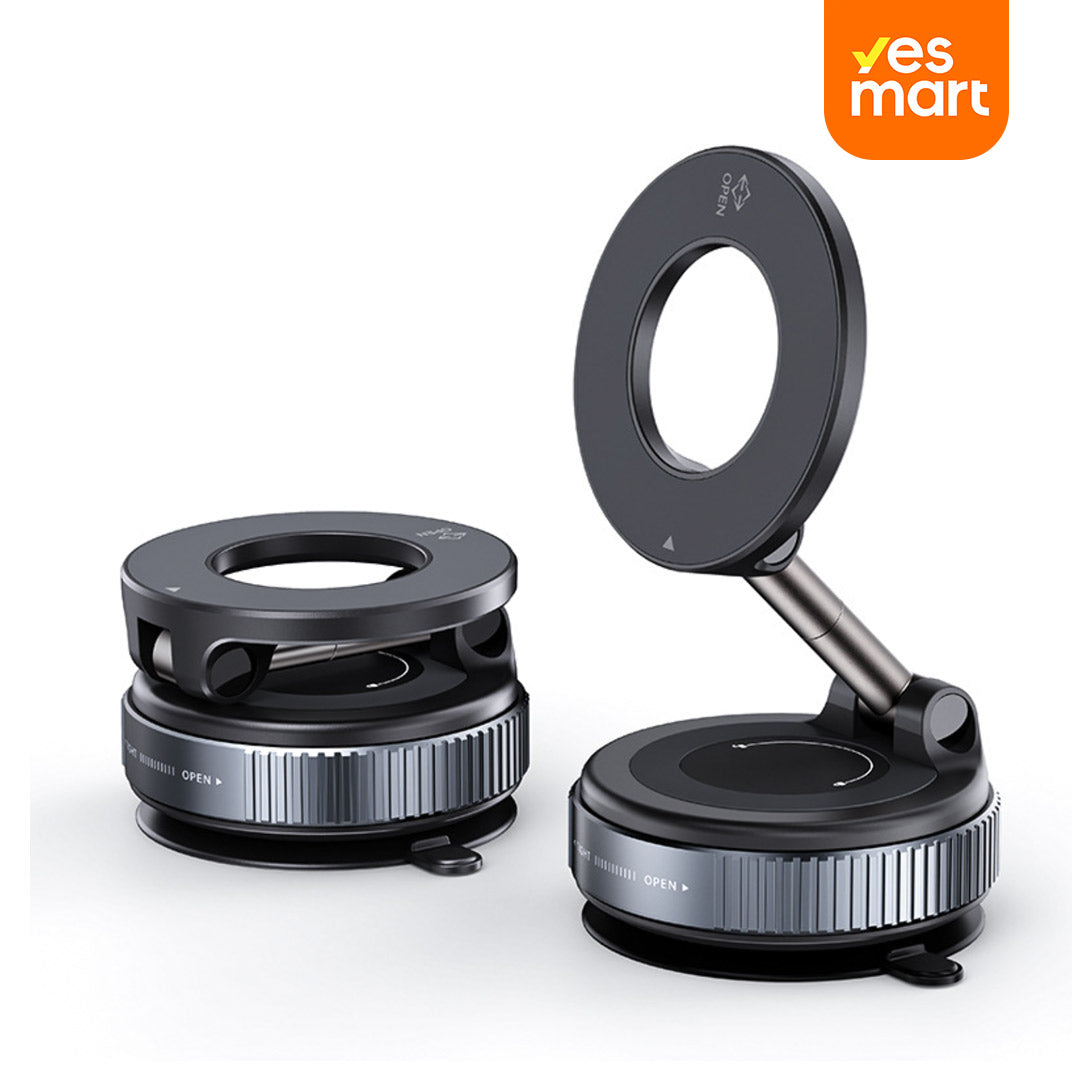 Soporte Magnético para Teléfono de Automóvil con Succión Súper Fuerte MagSafe 360° - Montaje con Ventosa para Vehículos, Compatible con iPhone y Android - SC006