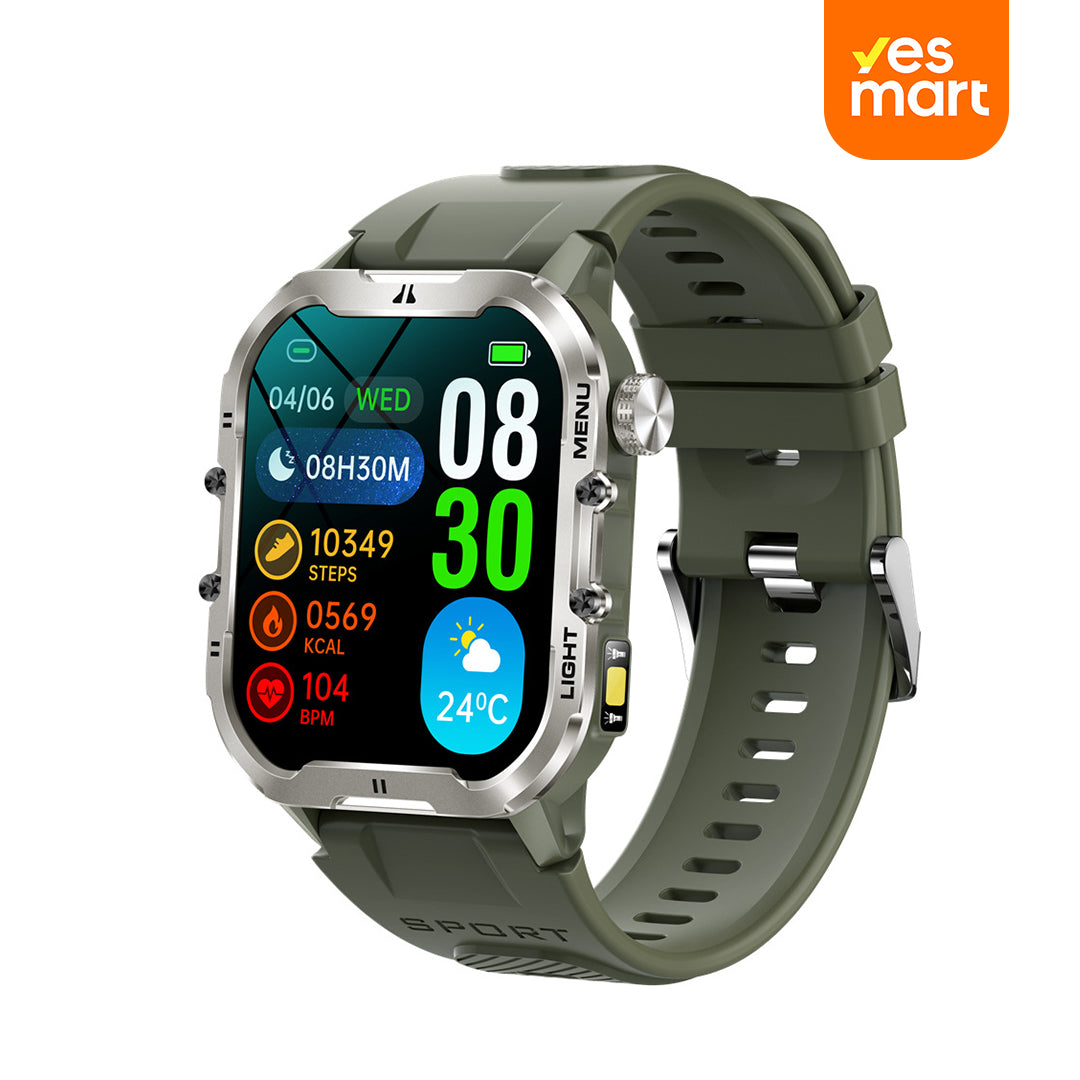 Reloj inteligente Deportivo con Pantalla HD de 1.96", Modos Deportivos y Monitoreo de Salud SW035
