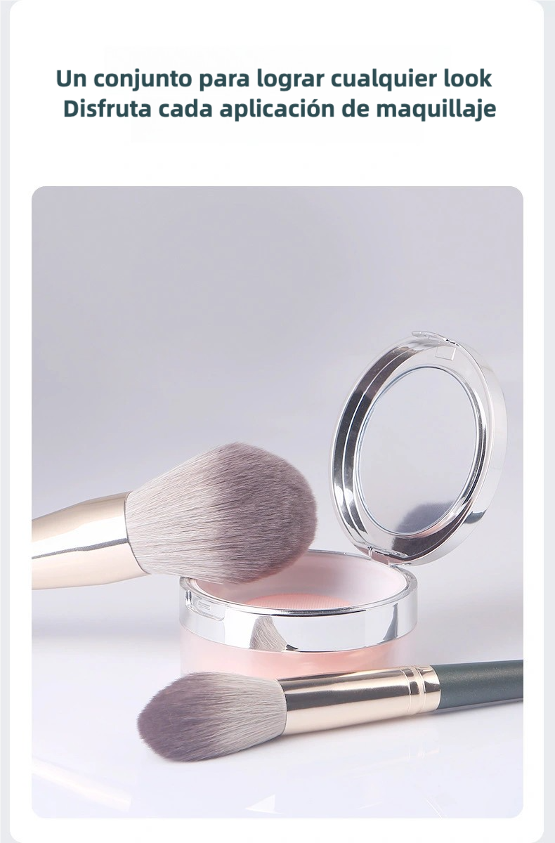 Set de 14 brochas de maquillaje | Suaves, completas, ideal para principiantes