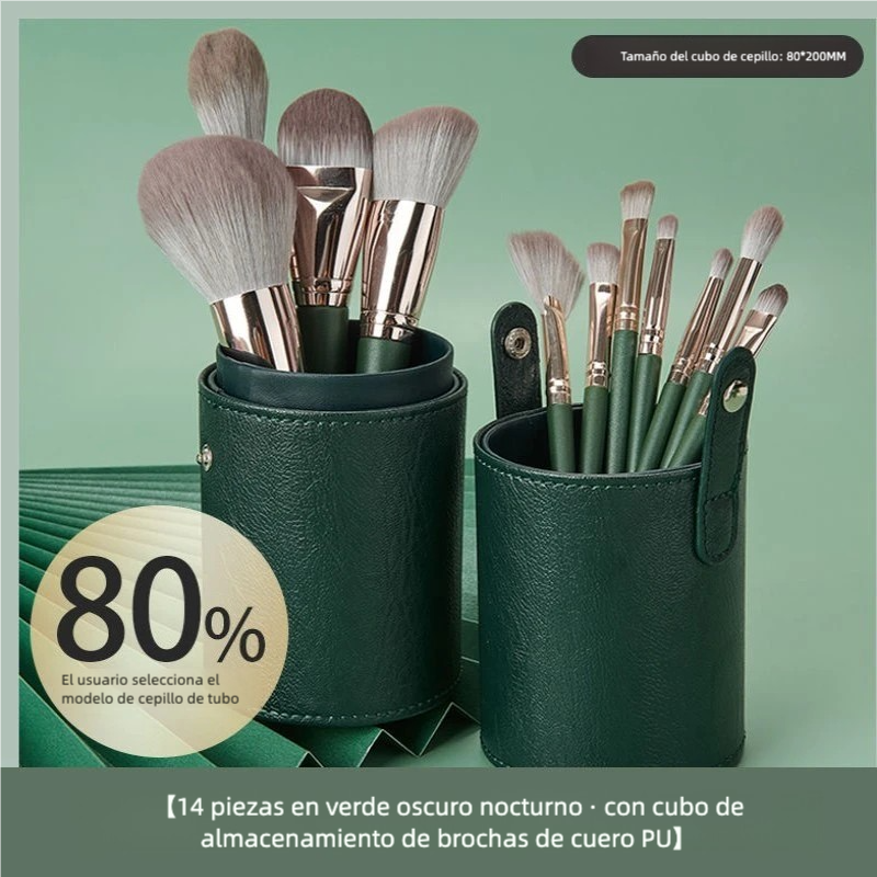 Set de 14 brochas de maquillaje | Suaves, completas, ideal para principiantes
