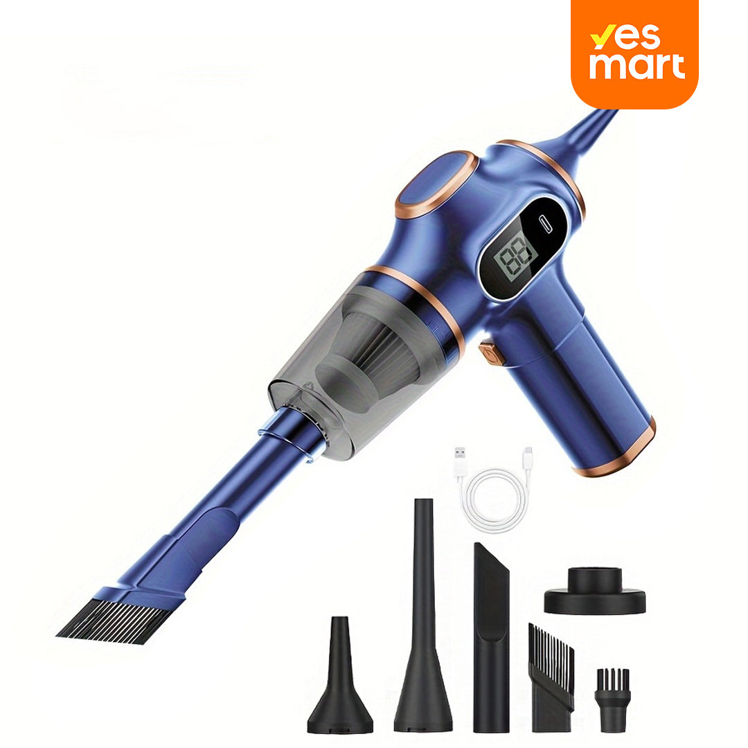 Aspiradora de Mano 2 en 1 para Coche 290,000 Pa - Con Soplado y Carga Rápida, Compacta y Portátil AE001