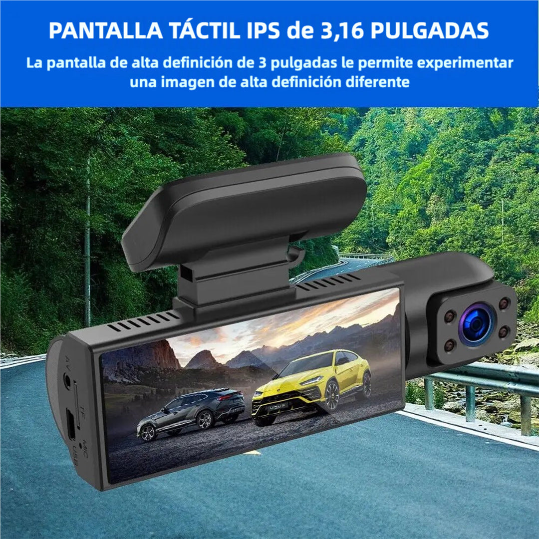 Cámara de Salpicadero Dual Autopulsex para Autos, Cámara Frontal y Trasera, Grabación 1080p con Visión Nocturna de Alta Definición CC005 - Yesmart