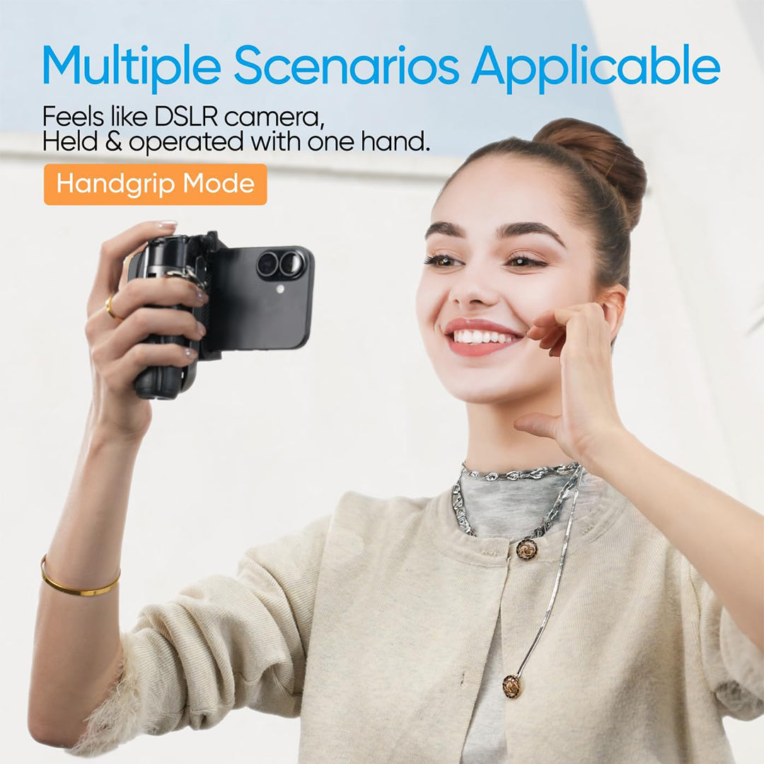 Trípode para Selfie Portátil con Control Remoto Inalámbrico, 2 Luces de Relleno Ajustables y Soporte Retráctil para iPhone, Ideal para Fotografía y Transmisión en Vivo SC004 - Yesmart