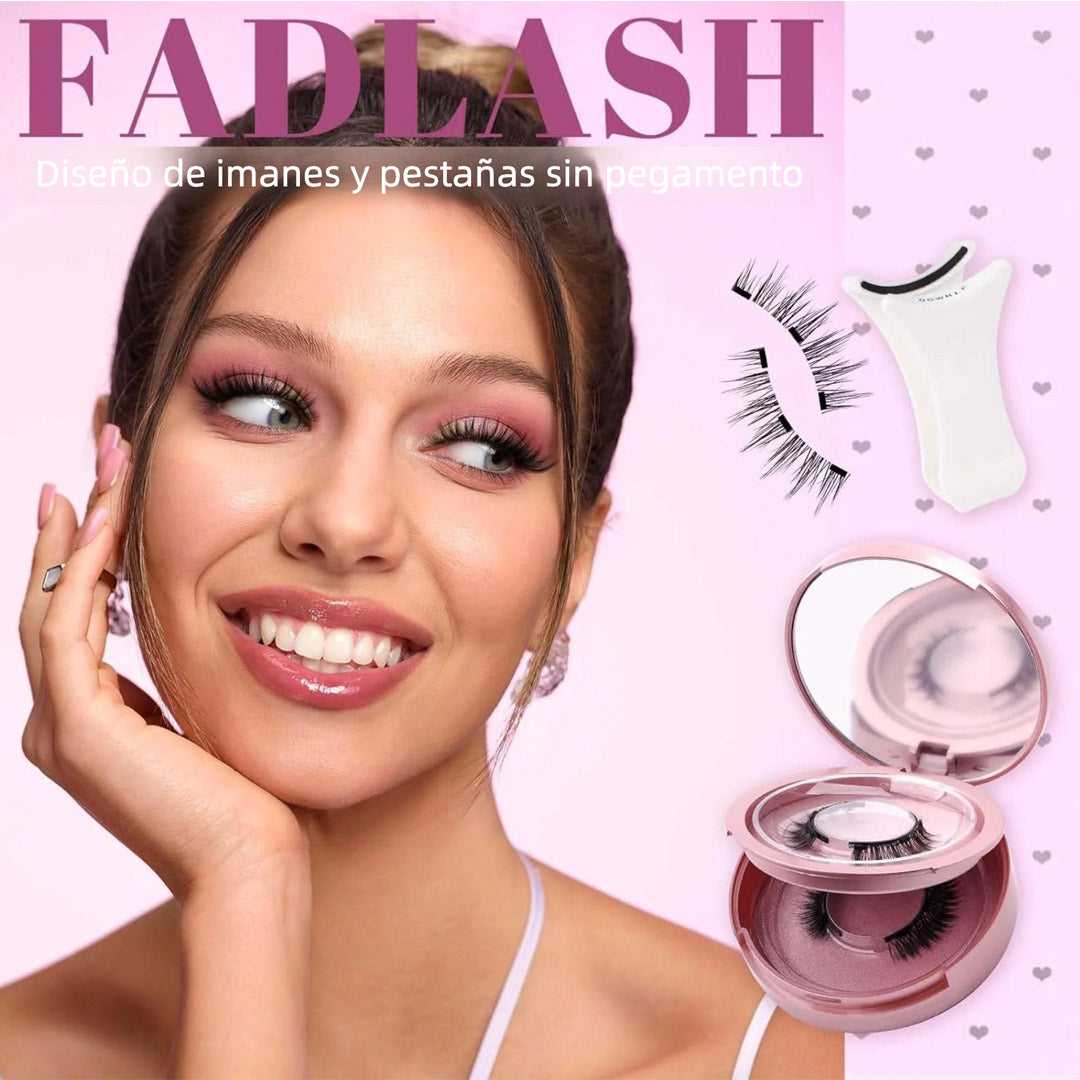 Pestañas Magnéticas con Aplicador, 2 Pares Reutilizables, Sin Pegamento, Look Natural y Fácil de Usar – CM004