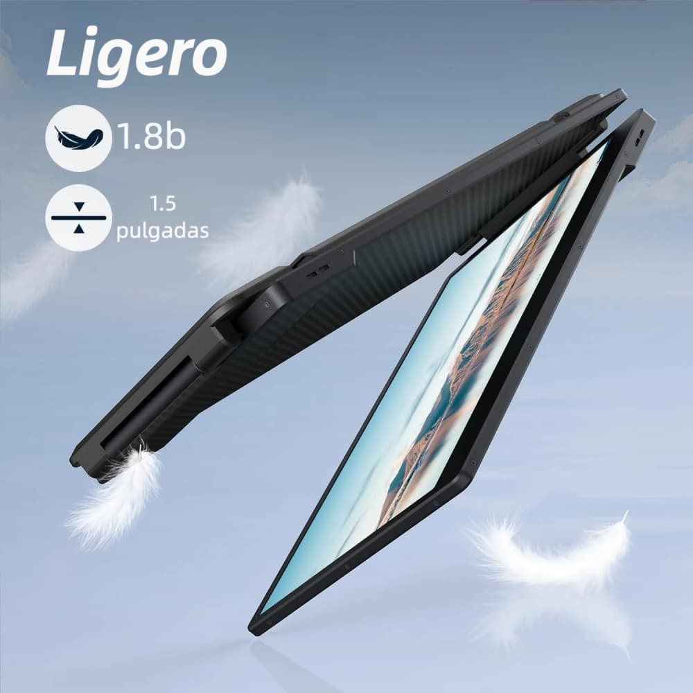 Monitor Triple Portátil Triple Boost 14" Pro, 3 Pantallas Full HD, Conexión USB-C Única, Aluminio - CD005