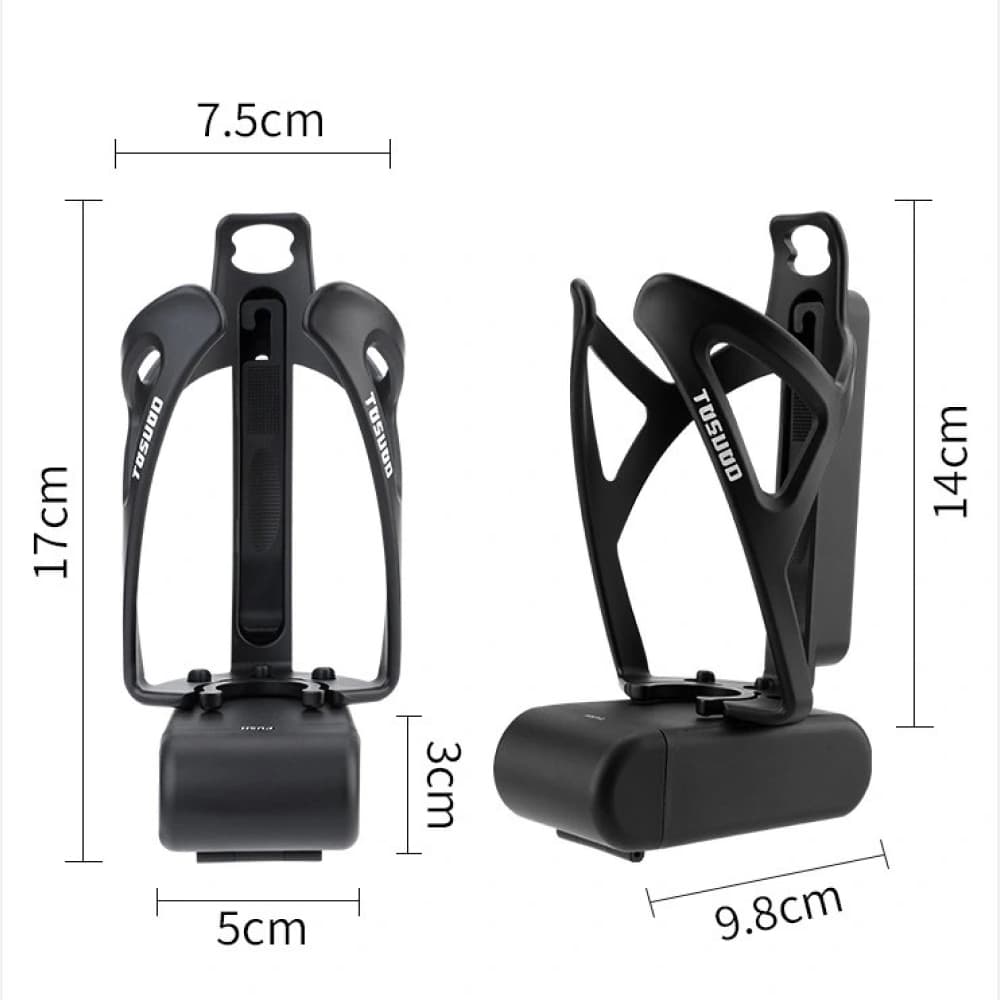 Portabotellas universal para bicicleta | Para montaña y ruta, ajustable y resistente