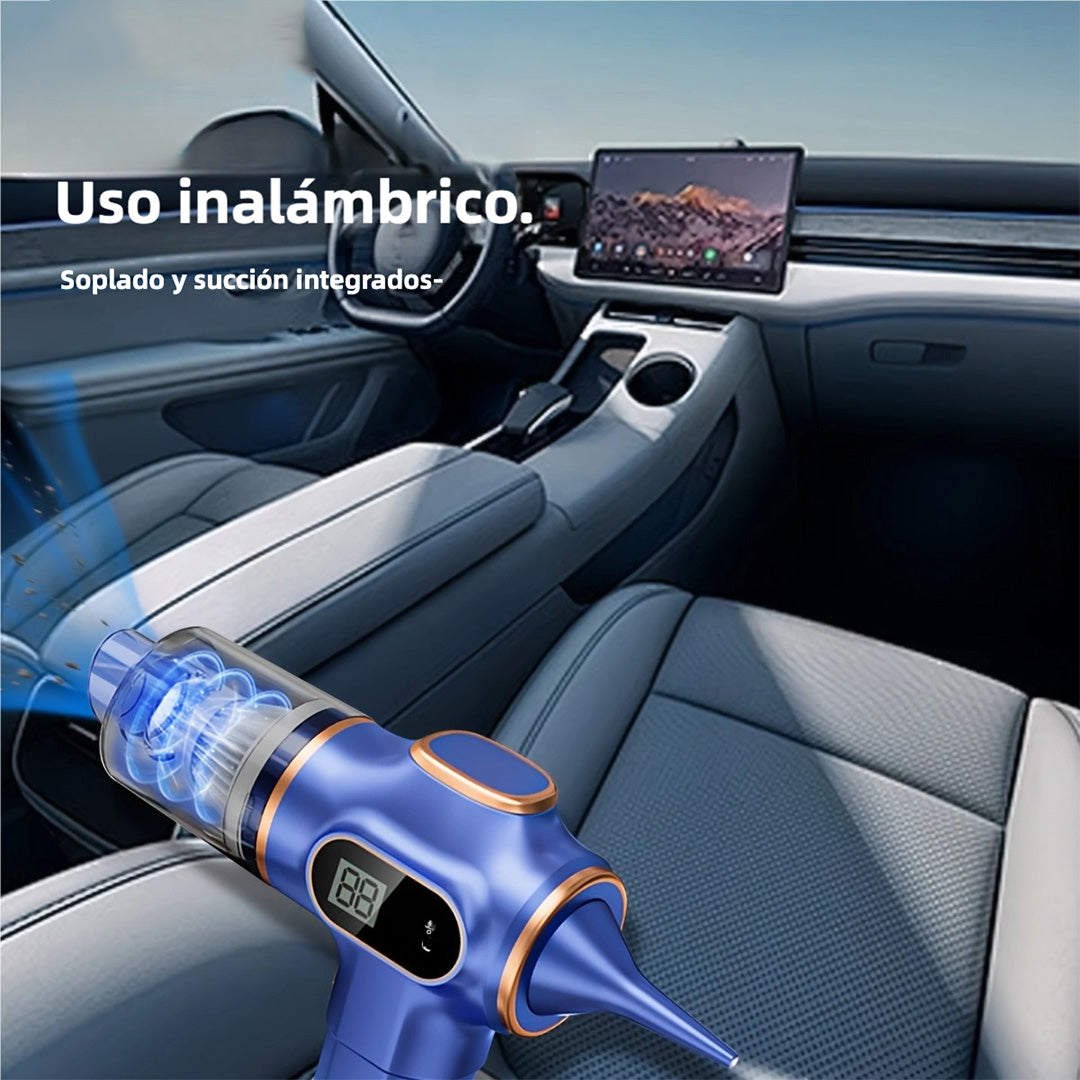 Aspiradora de Mano 2 en 1 para Coche 290,000 Pa - Con Soplado y Carga Rápida, Compacta y Portátil AE001