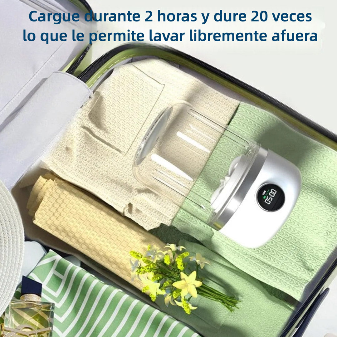Mini Lavadora Portátil 1.2L, Lavadora Pequeña para Viajes, Ideal para Ropa Íntima, Calcetines y Toallas de Saliva - LP001