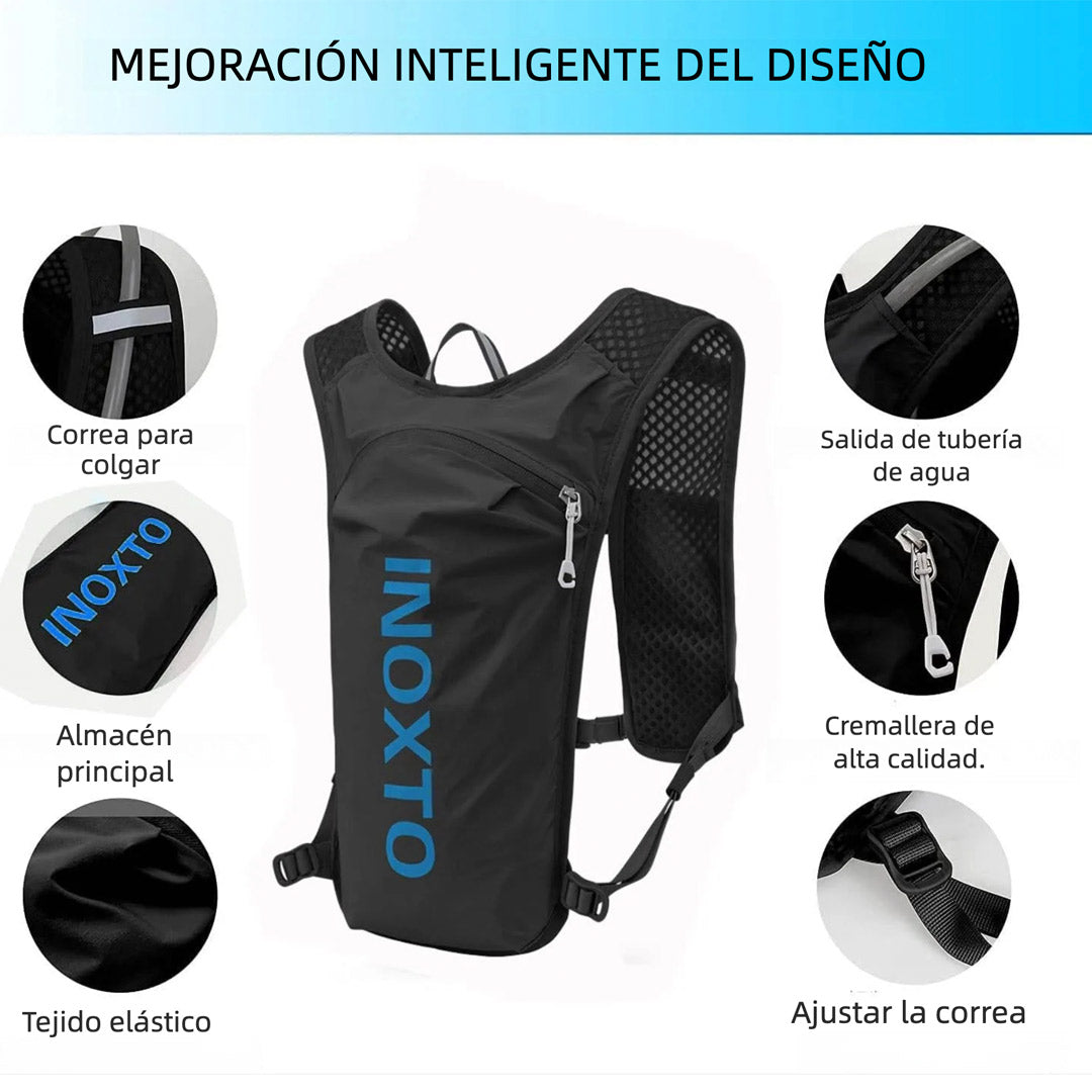 Mochila Hidratación Ultraligera con Bolsa de Agua 1.5L – Chaleco Impermeable para Running, Trail, Ciclismo y Maratón - AH016