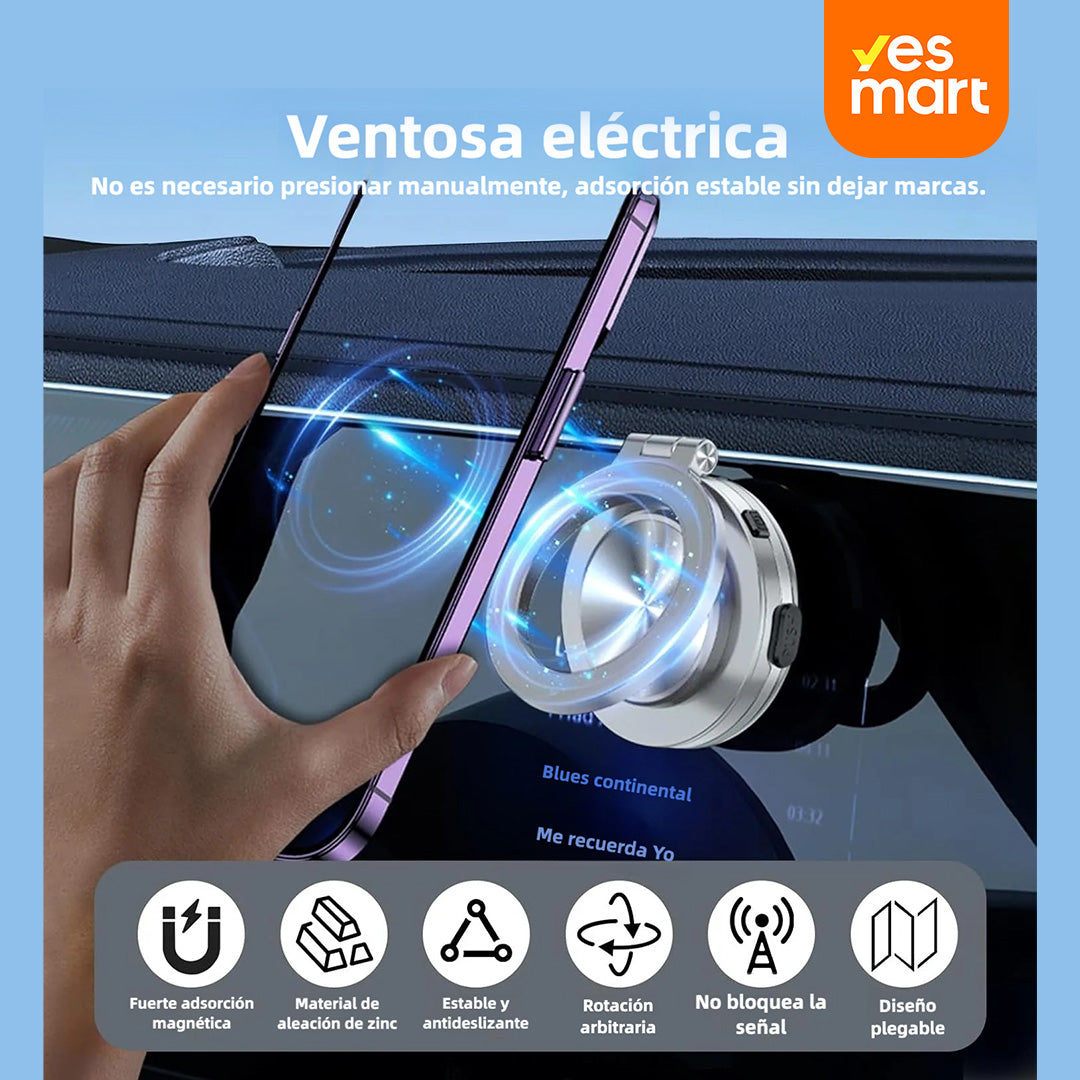 Soporte de Teléfono para Coche Portátil con Succión al Vacío para Commuters Ocupados, Navegación, Llamadas de Video y Experiencia de Conducción Segura - SC007