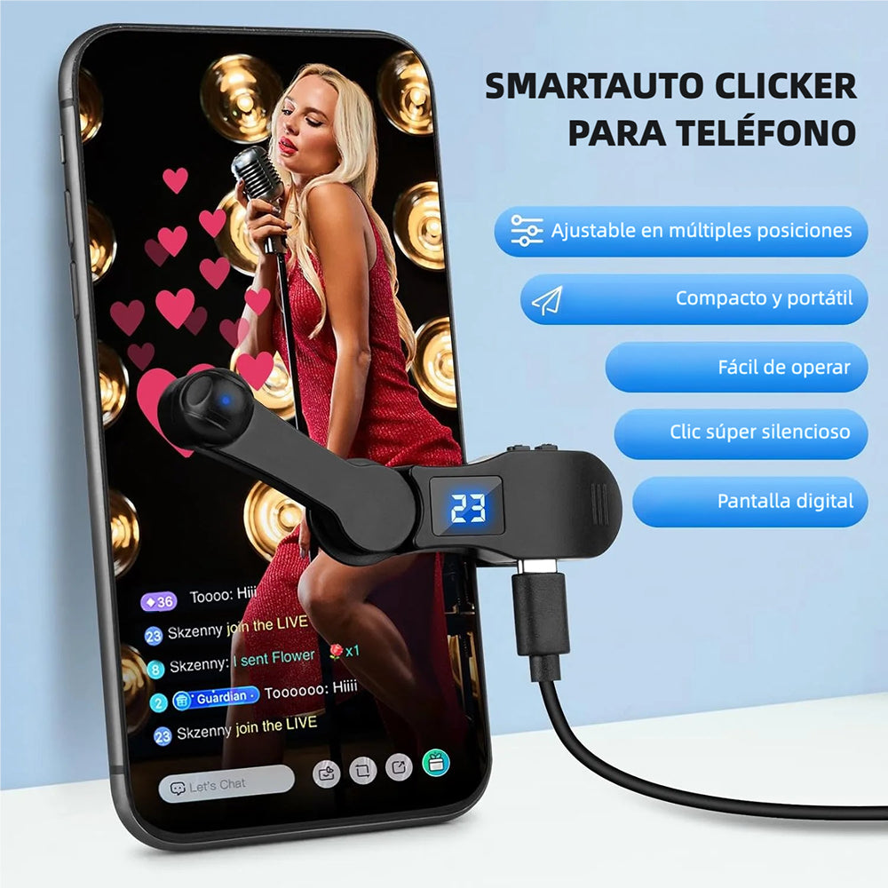 Auto Clicker for Smart Phone, Phone Screen Device Speed Clicker for iPhone iPad Apps, Fast Click Simulation Finger Continuous Click for Game, Live Broadcasts Likes, Lightning Deal, Reward Task