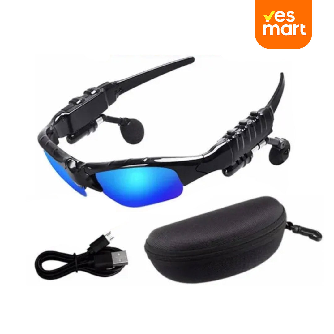 Gafas de Sol Bluetooth Inalámbricas con Estéreo y Protección Rayos UV, Audífonos Bluetooth 4.1 para Música y Llamadas, Para Hombres y Mujeres, con Micrófono - BH038