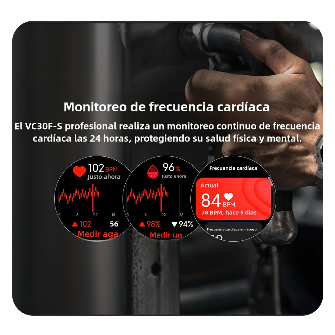 Reloj inteligente Resistente al Agua 5ATM con GPS Deportivo, Pantalla AMOLED, Barómetro y Brújula -SW026 - Yesmart